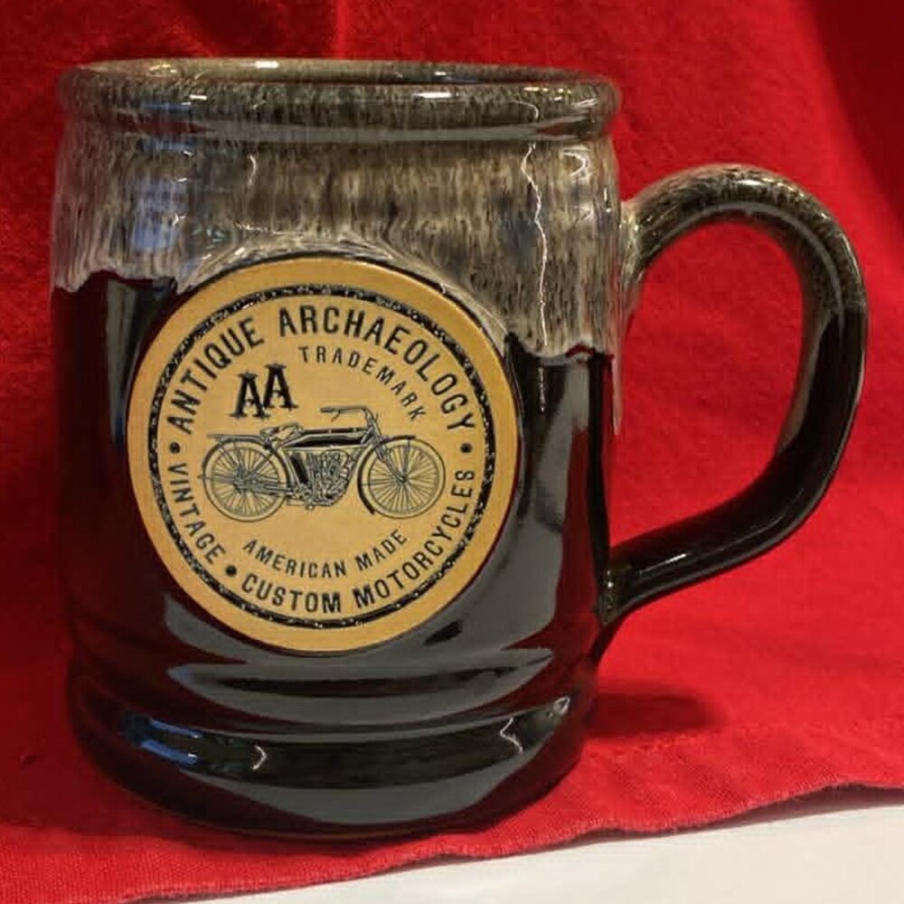 Antique Archaeology "Moto Jack" Handmade Mug, Manufactured by Deneen Pottery
